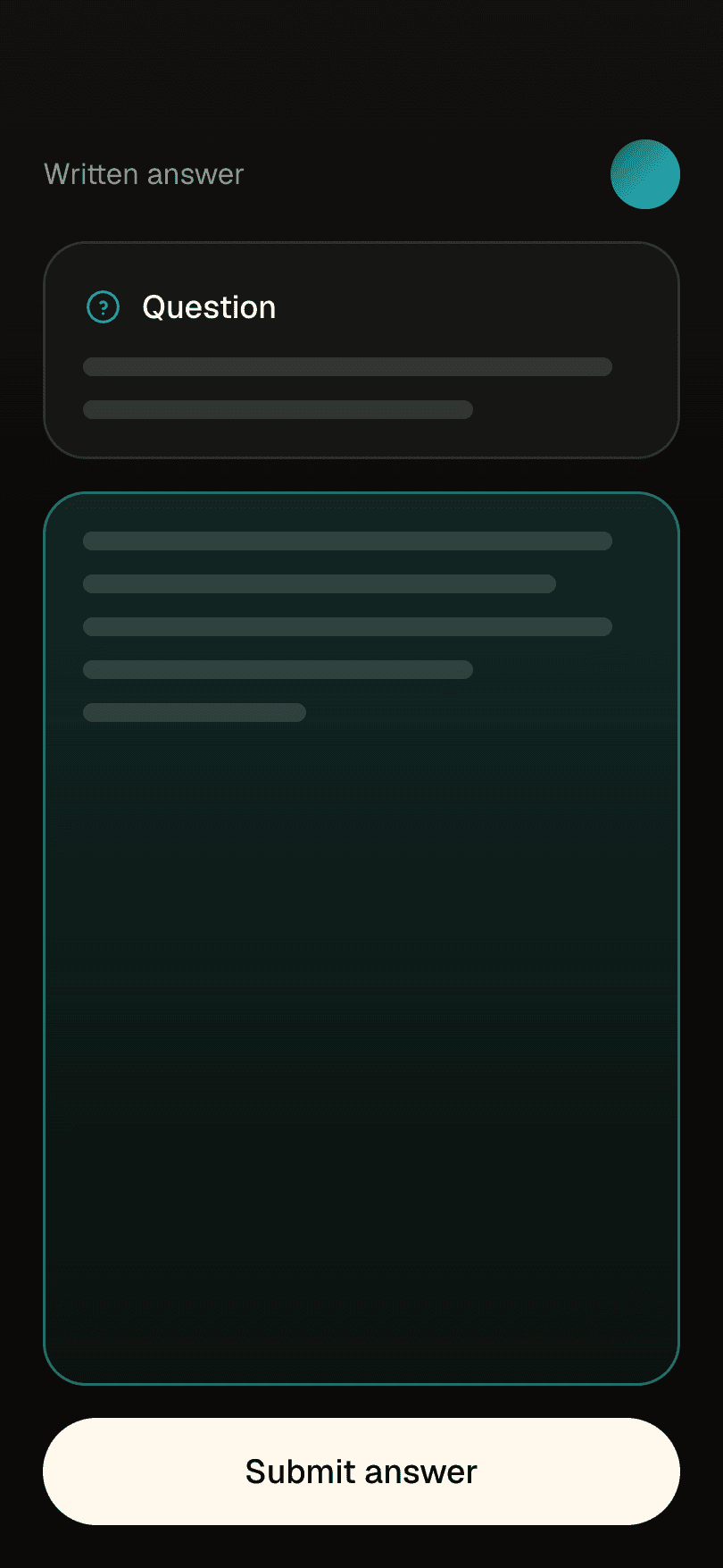 Illustrative ExamIQ: Written answers