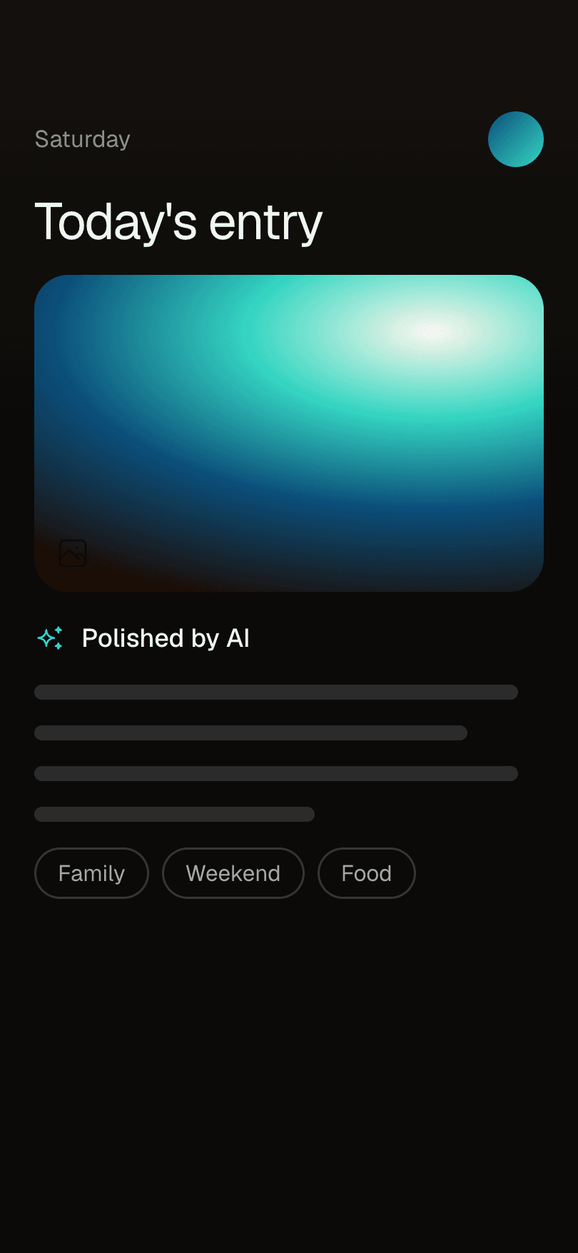 Illustrative JJournal screen: AI polishes your words