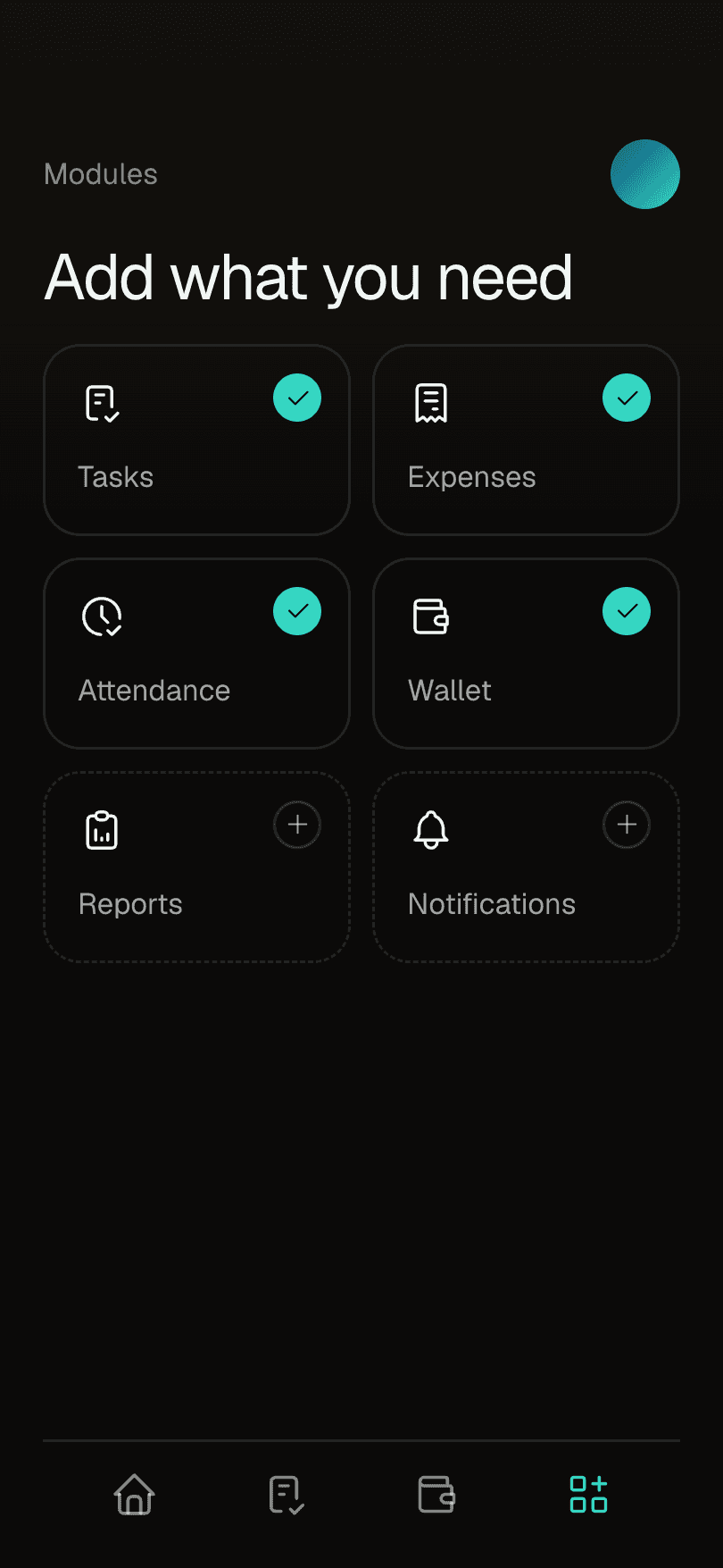 Illustrative Activity Hub: Add modules as you grow